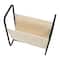 Household Essentials 20" Canvas & Metal Magazine Rack